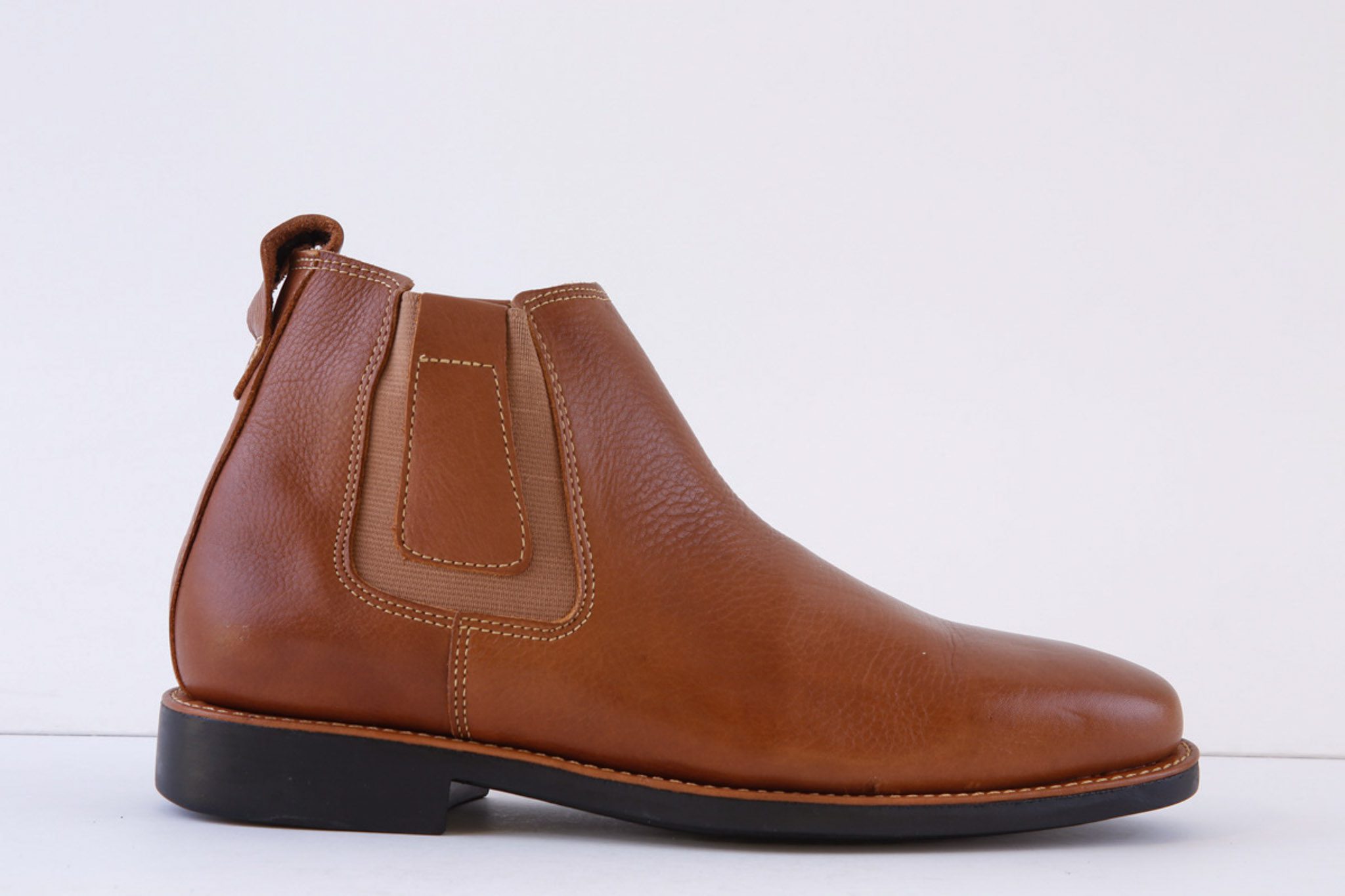 ANATOMIC GEL - NATAL Tan Leather Pull On Chelsea Boot