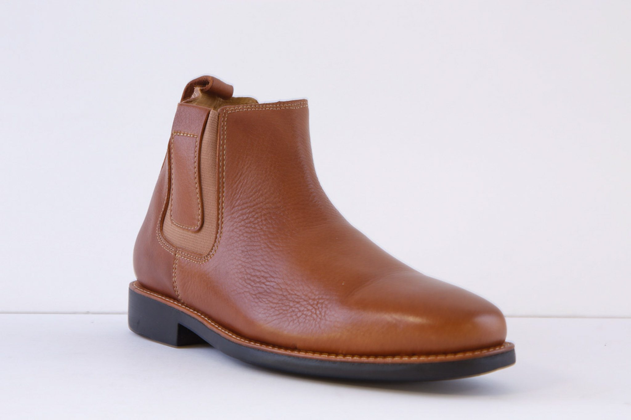 ANATOMIC GEL - NATAL Tan Leather Pull On Chelsea Boot - Image 8