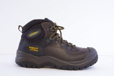 GRI SPORT - CONTRACTOR Steel Toe Lace Work Boot - Brown Leather