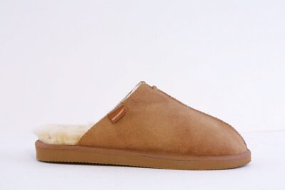 SHEPHERD HUGO Men's Sheepskin Slippers Cognac