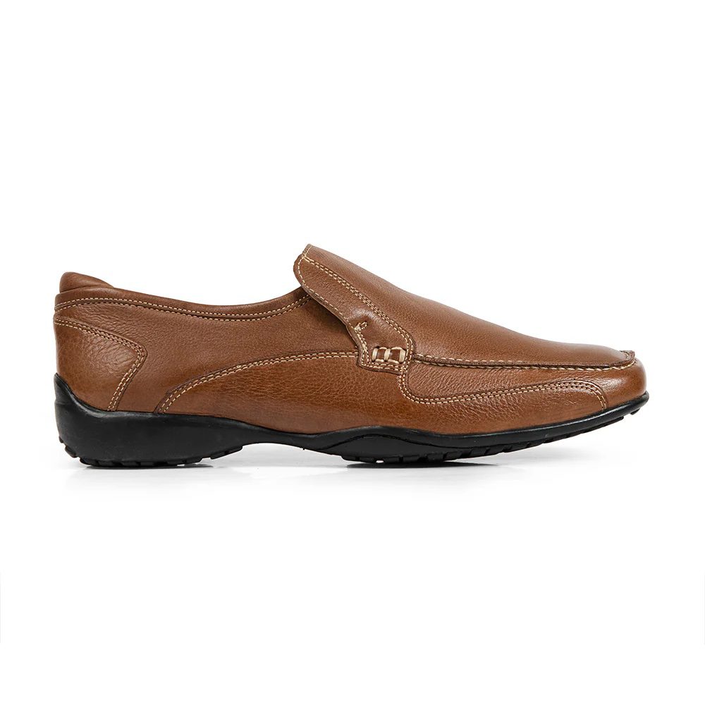 ANATOMIC GEL Parati Mens Slip On Shoes (969610) - Tan Leather - Image 4