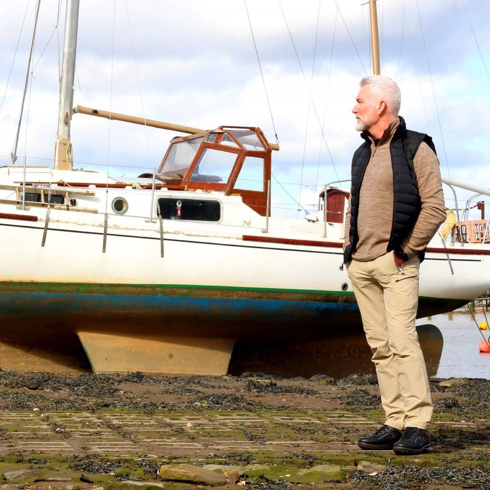 GRI SPORT - ARRAN Wide Fitting Lace Comfort Walking Shoe - Black Leather - Image 3