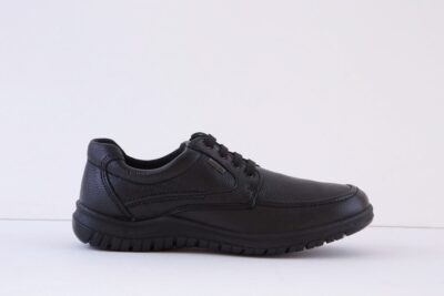 IMAC M822A Water Resistant Lace Up Shoe - Black Leather