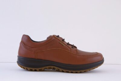 GRI SPORT - LIVINGSTON Wide Fitting Lace Walking Shoe - Tan Leather