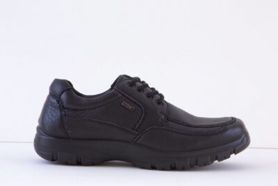 G-COMFORT A7825S Wide Fitting Lace Black Leather Shoe