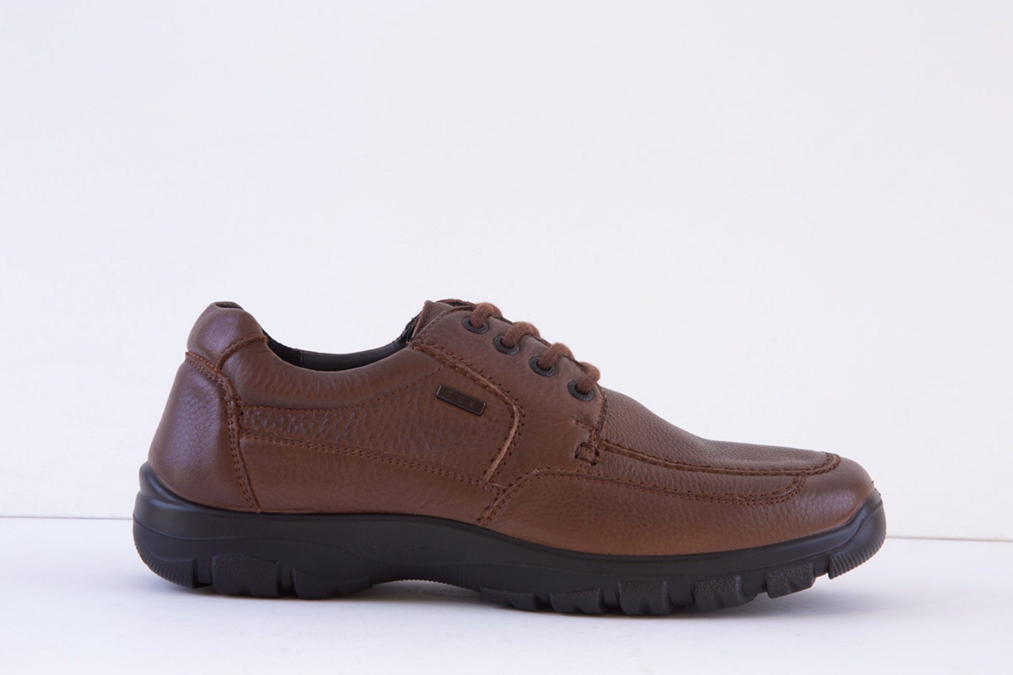 G-COMFORT A-7825C Wide Fitting Lace Tan Leather Shoe