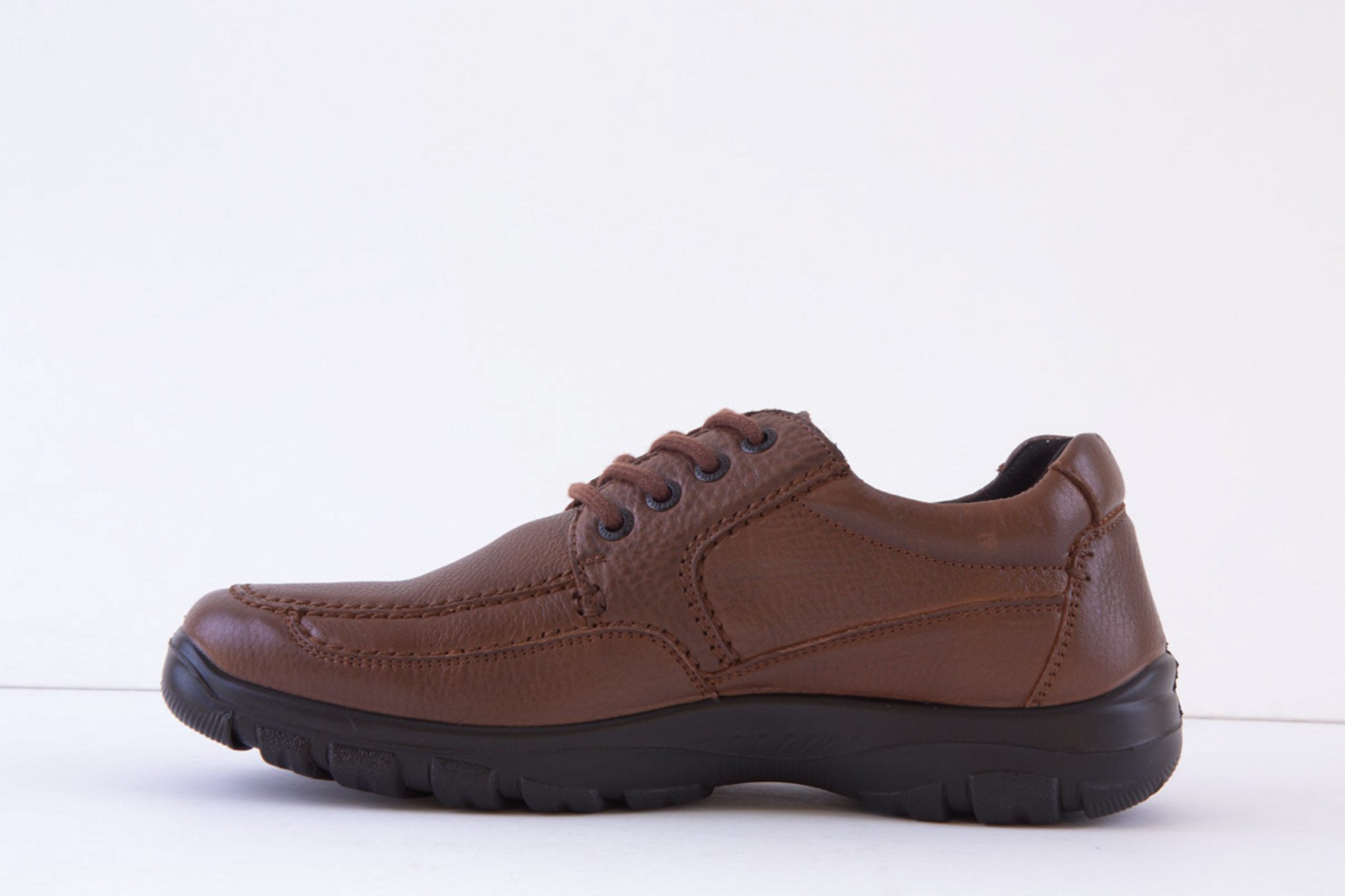 G-COMFORT A-7825C Wide Fitting Lace Tan Leather Shoe - Image 2