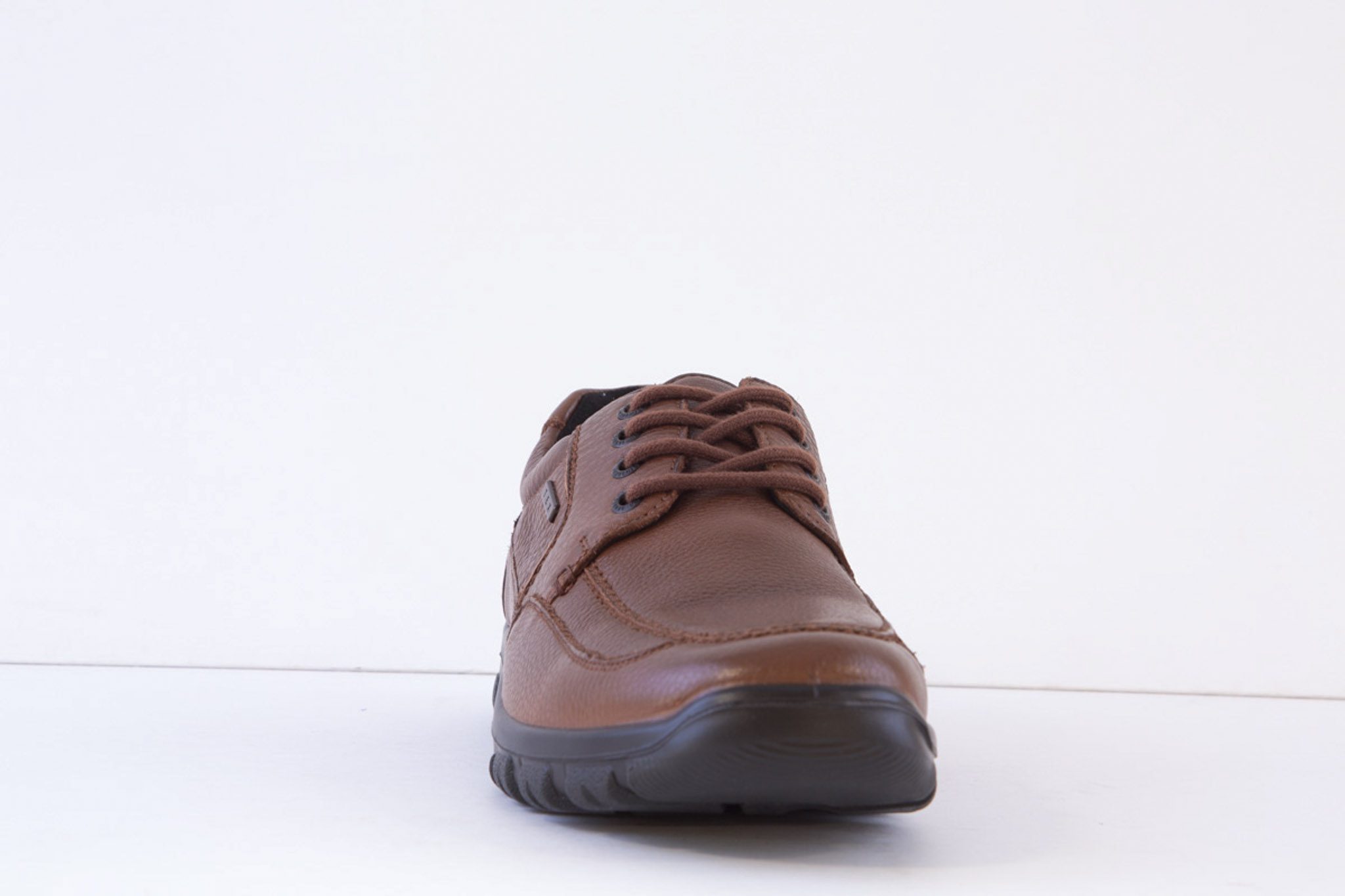G-COMFORT A-7825C Wide Fitting Lace Tan Leather Shoe - Image 3