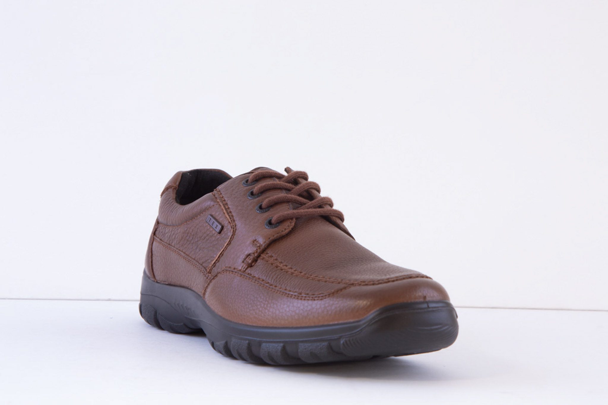 G-COMFORT A-7825C Wide Fitting Lace Tan Leather Shoe - Image 5