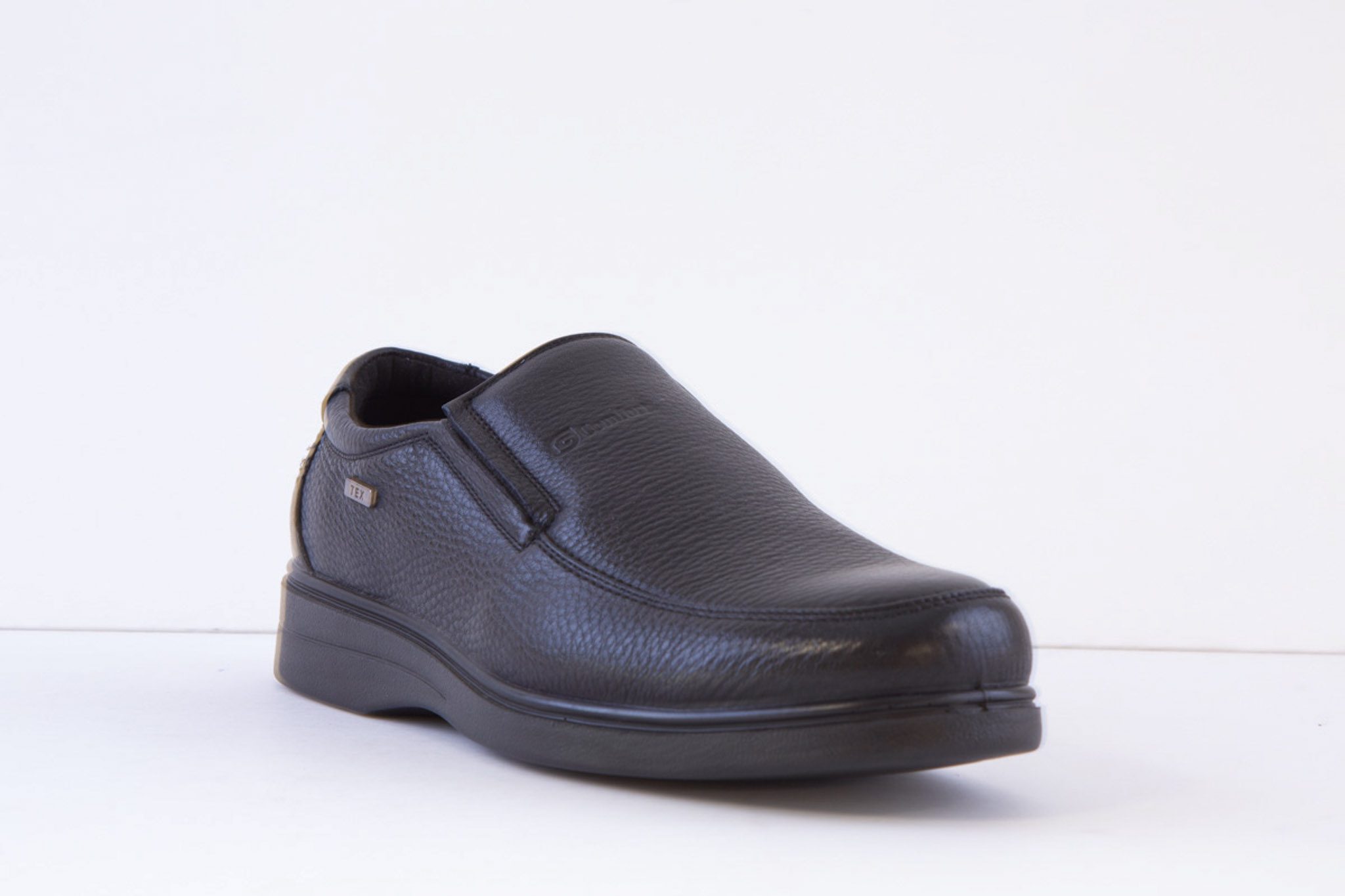 G-COMFORT A-905S Wide Fitting Leather Slip On Shoe Black - Image 5