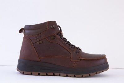 G-COMFORT A-916B Men's Lace Tex Outdoor Walking Boot - Brown Leather