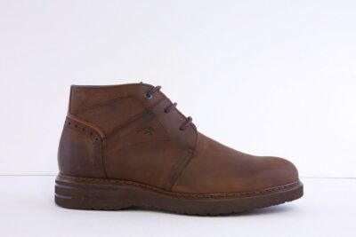 FLUCHOS f1241 Brown Waxed Leather Lace Ankle Boot