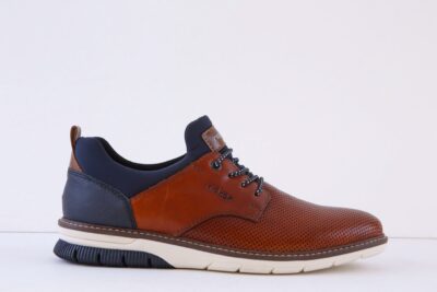 Rieker 14450-22 Tan Leather Slip On Smart Casual Shoe