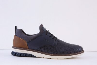 Rieker 14450-15 Navy Leather Slip On Smart Casual Shoe