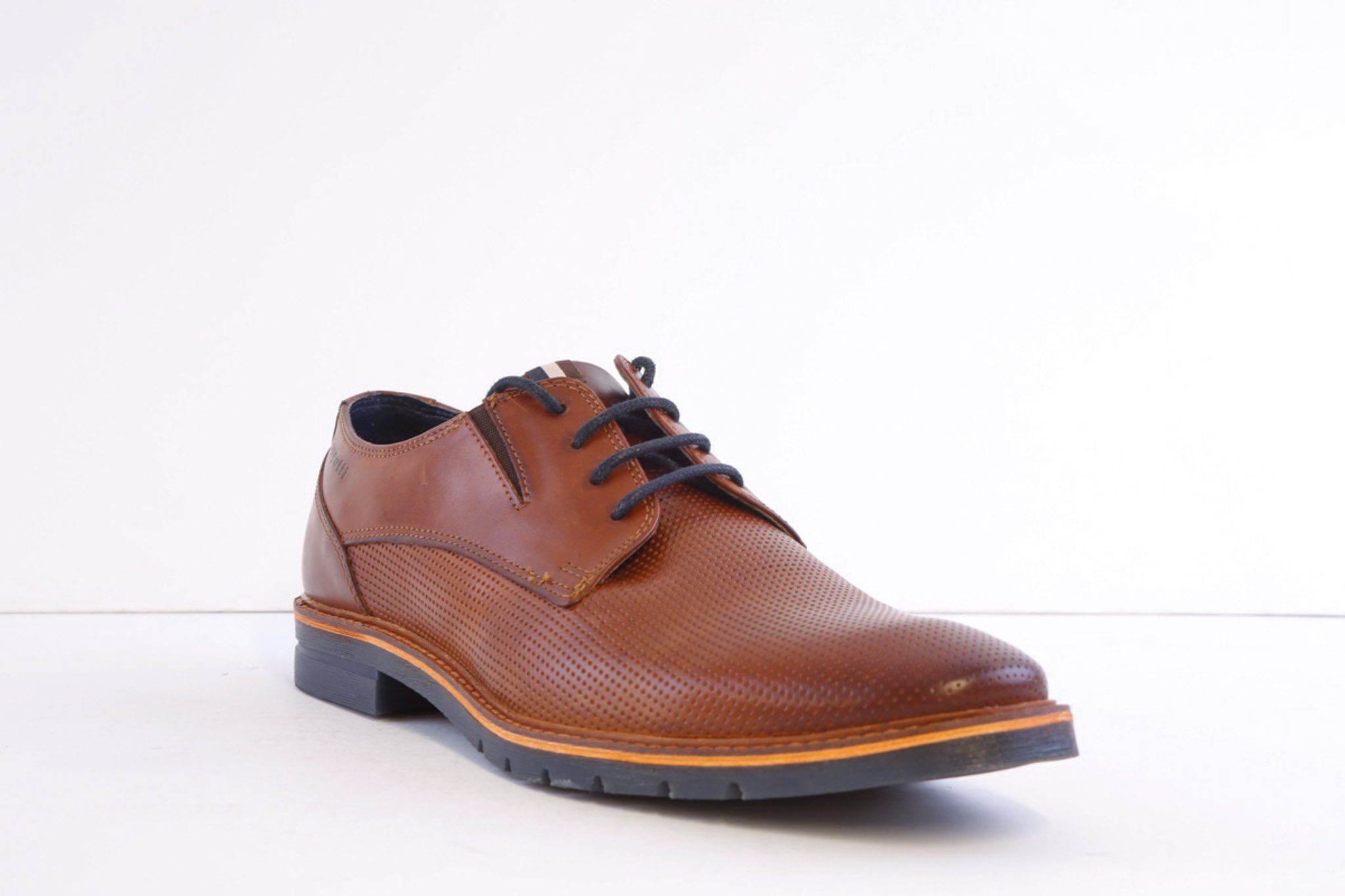 Bugatti (311-a9e08-1100-6300) Tan Leather Lace Smart Casual Shoe - Image 5