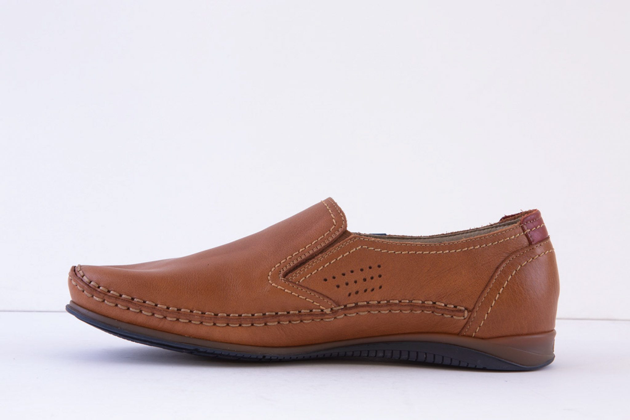 Fluchos - 8565 Flat Slip On Shoe - Tan Leather - Image 2