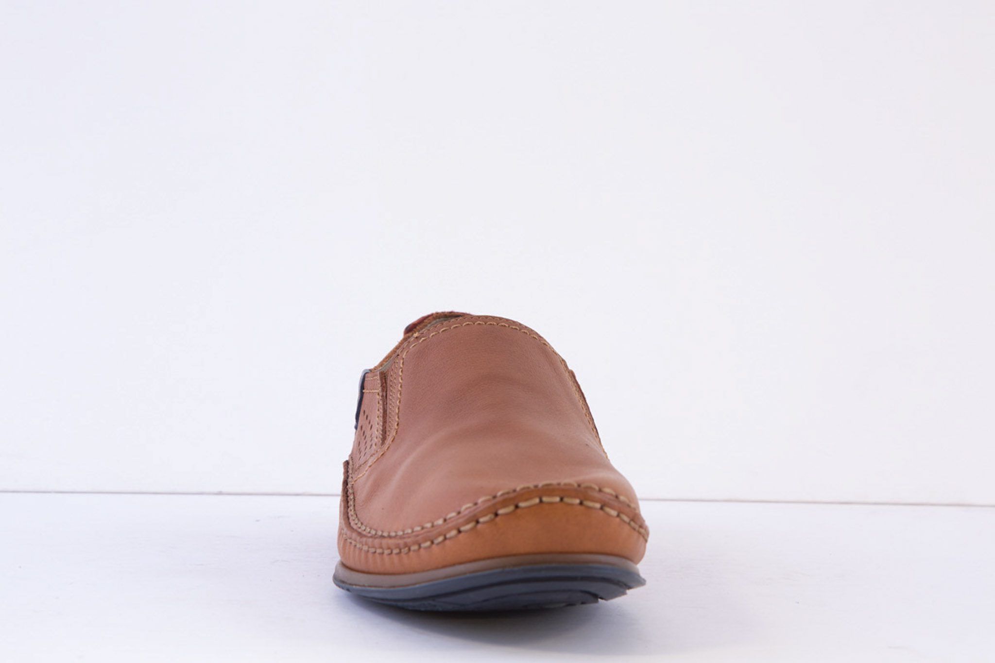 Fluchos - 8565 Flat Slip On Shoe - Tan Leather - Image 3