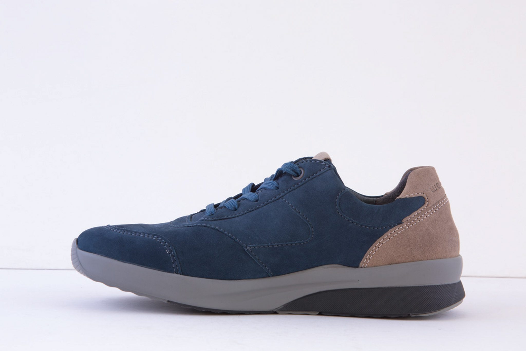 Waldlaufer 654001 Navy/Blue Wide Fitting (K) Lace Up (Zip) Shoe - Image 2