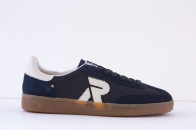 Rieker U2200-16 Navy Flat Lace Wide Fit Casual Trainer