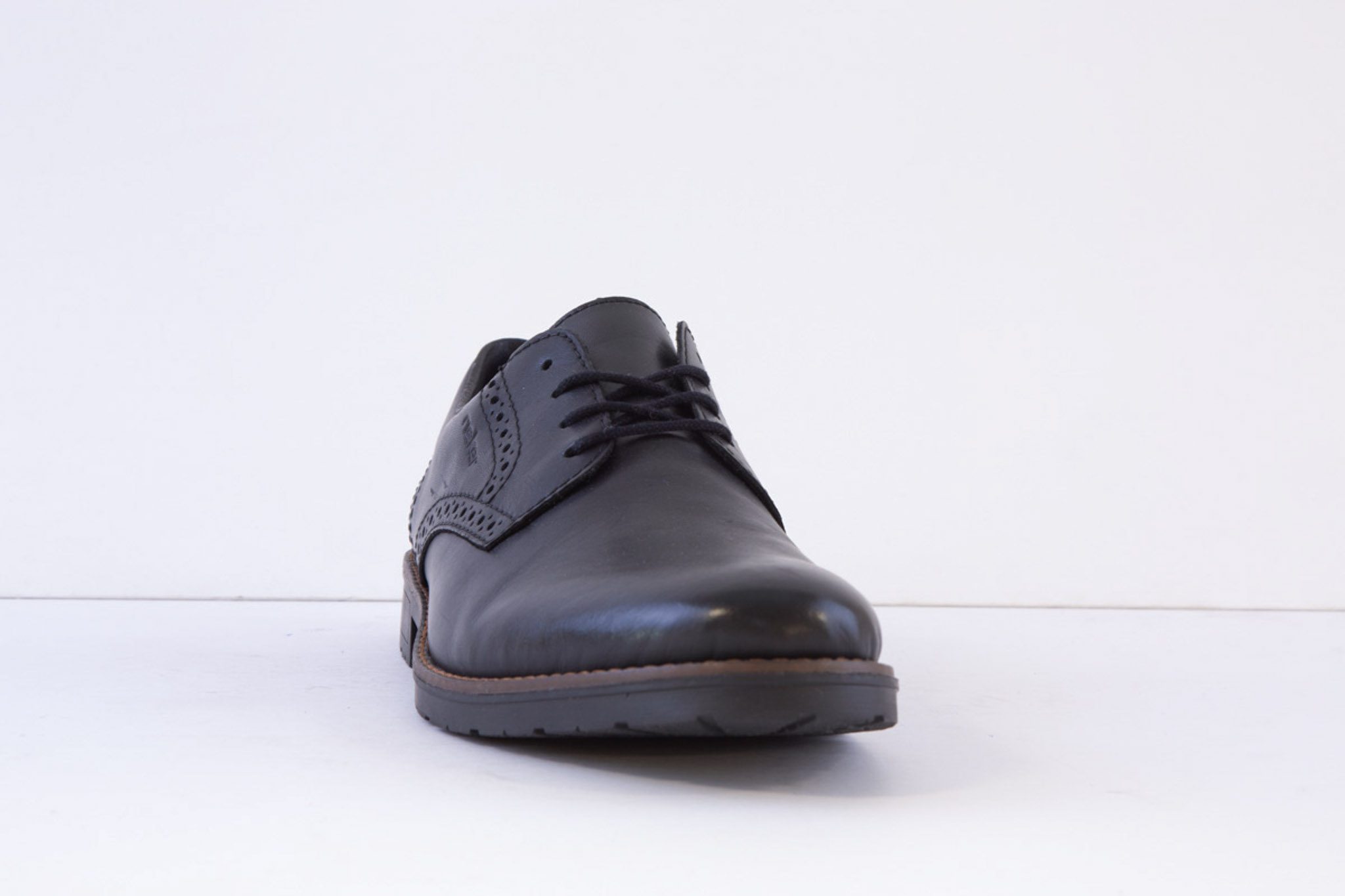 Rieker - 14642-00 Men's Lace Up Smart Casual Shoe - Black Leather - Image 3