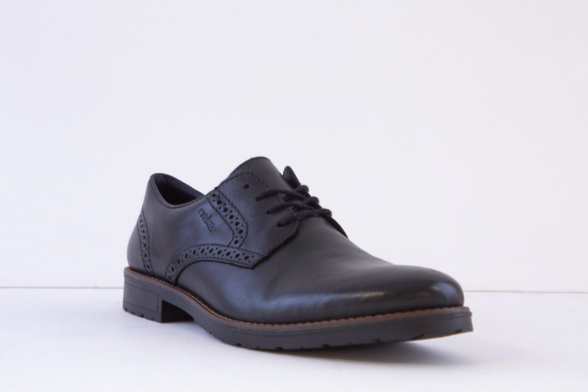 Rieker - 14642-00 Men's Lace Up Smart Casual Shoe - Black Leather - Image 5