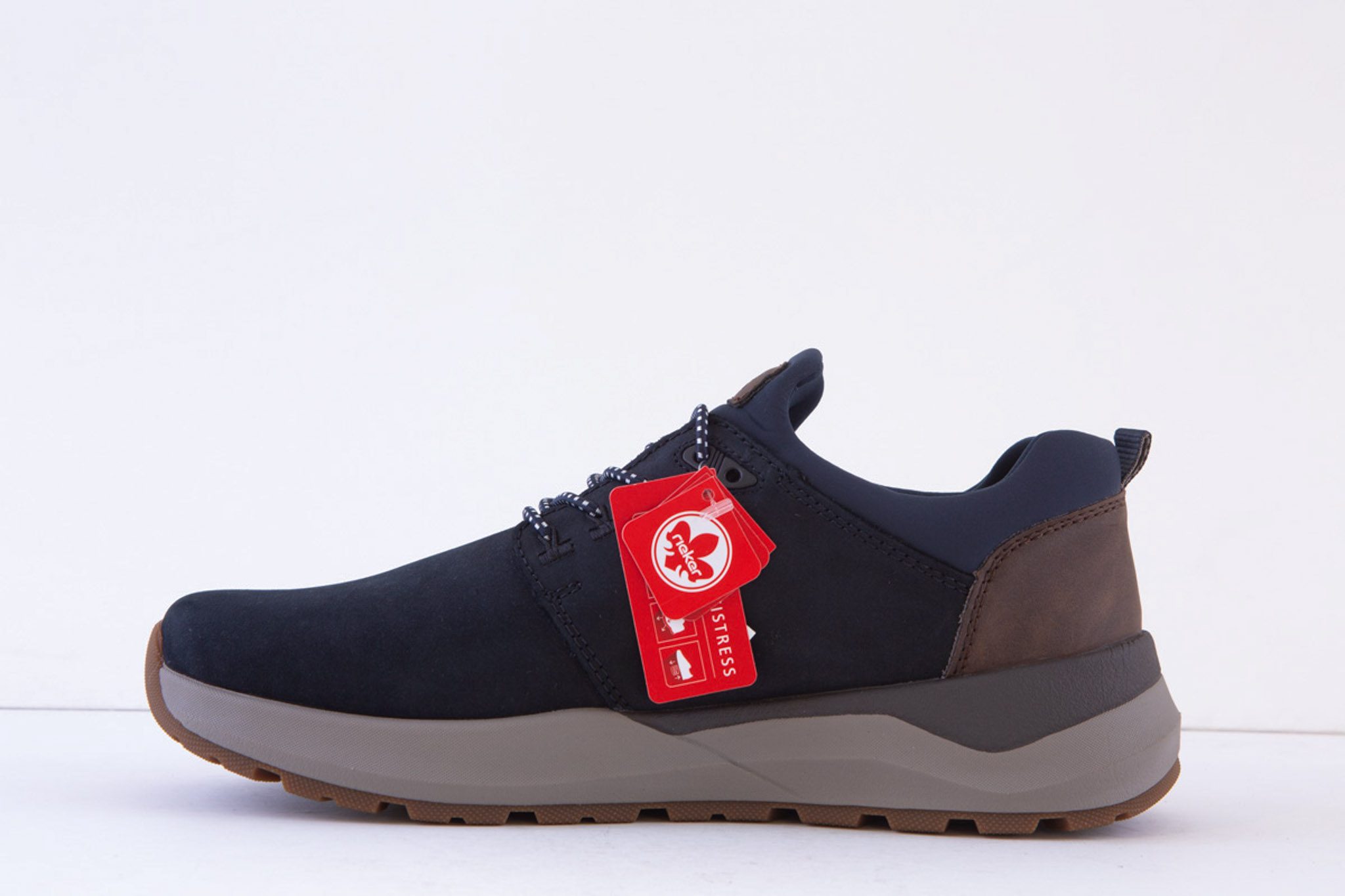 Rieker (06050-14) Mens Navy Wide Fit Slip On Casual Shoe - Image 3