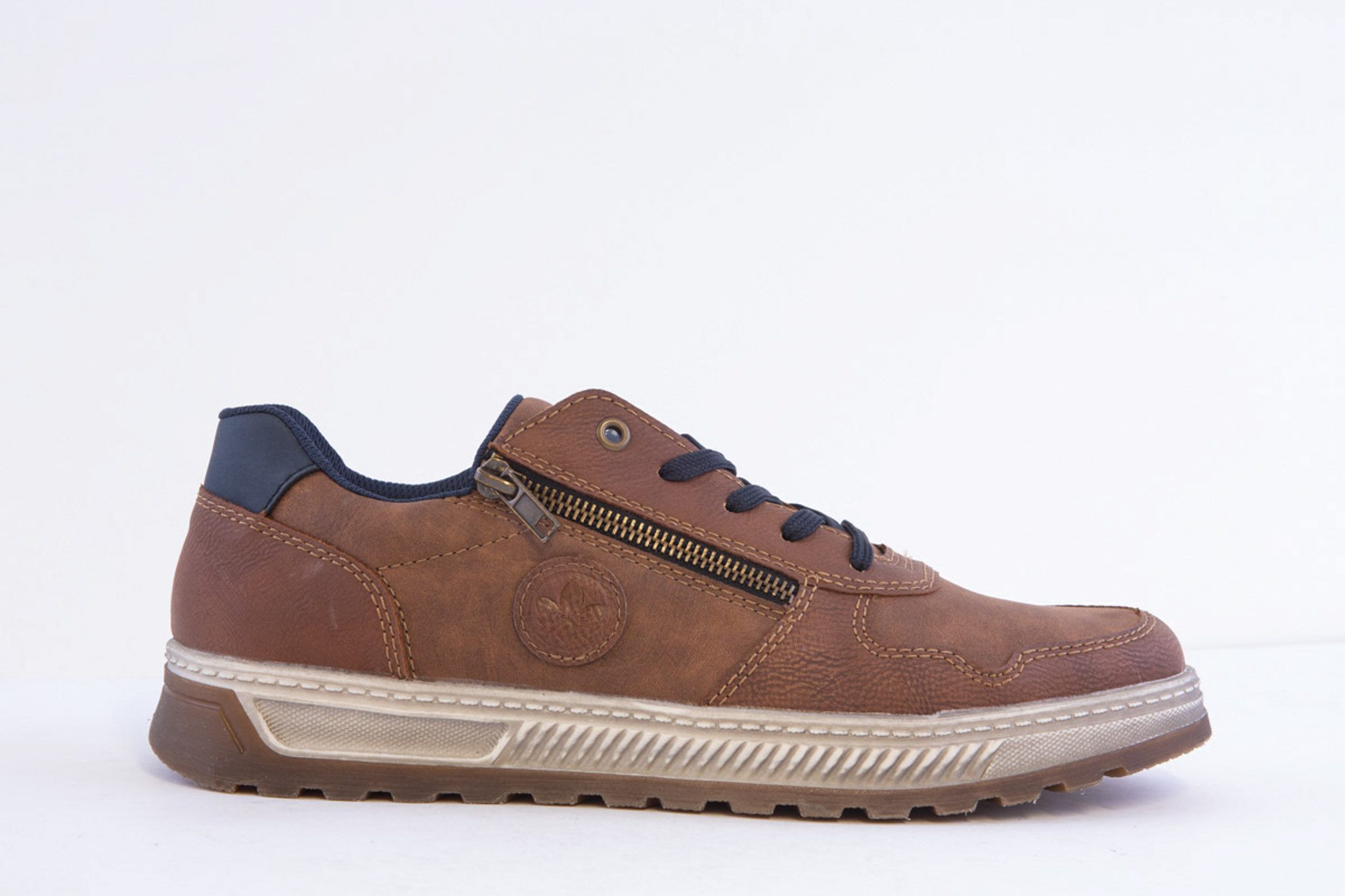 Rieker 37029-24 Wide Fit Lace (Zip) Casual Trainer