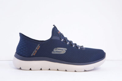 Skechers 232457W-NVY navy extra wide slip ins