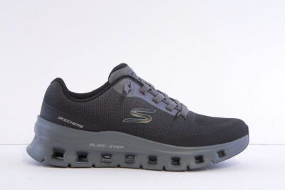 Skechers 233132-Bkcc glide step black and grey comfort trainer