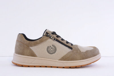 Bugatti 331-Afbo5-6950-1000 beige and white smart casual comfort trainer