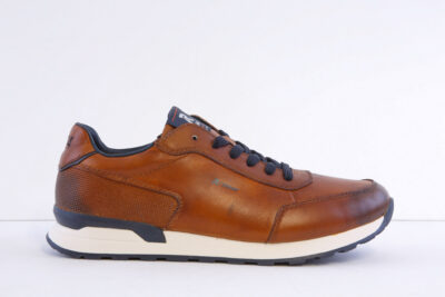 Rieker U0314-24 tan comfort smart casual laced trainer