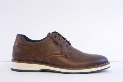 Lowkey Andorra-Brown brown smart casual laced shoe
