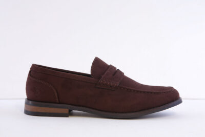Lowkey Antwerp-Brown brown suede formal slip on loafer