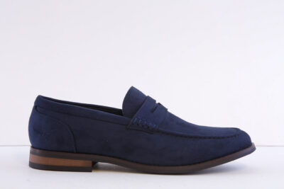 Lowkey Antwerp-Navy navy suede formal slip on loafer