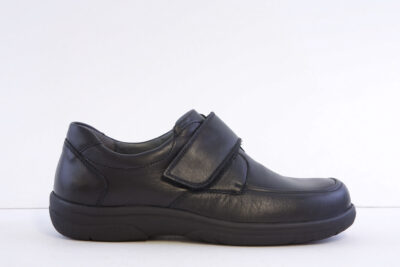 Waldlaufer 633301 Black leather Velcro K-fit comfort Shoe