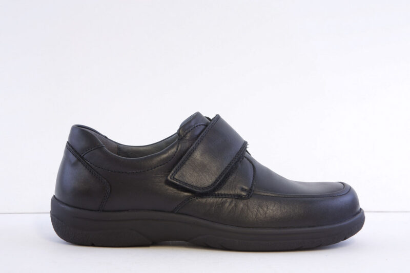 Waldlaufer 633301 Black leather Velcro K-fit comfort Shoe