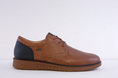 G-Comfort 1824C Tan Leather Smart Casual Laced shoe