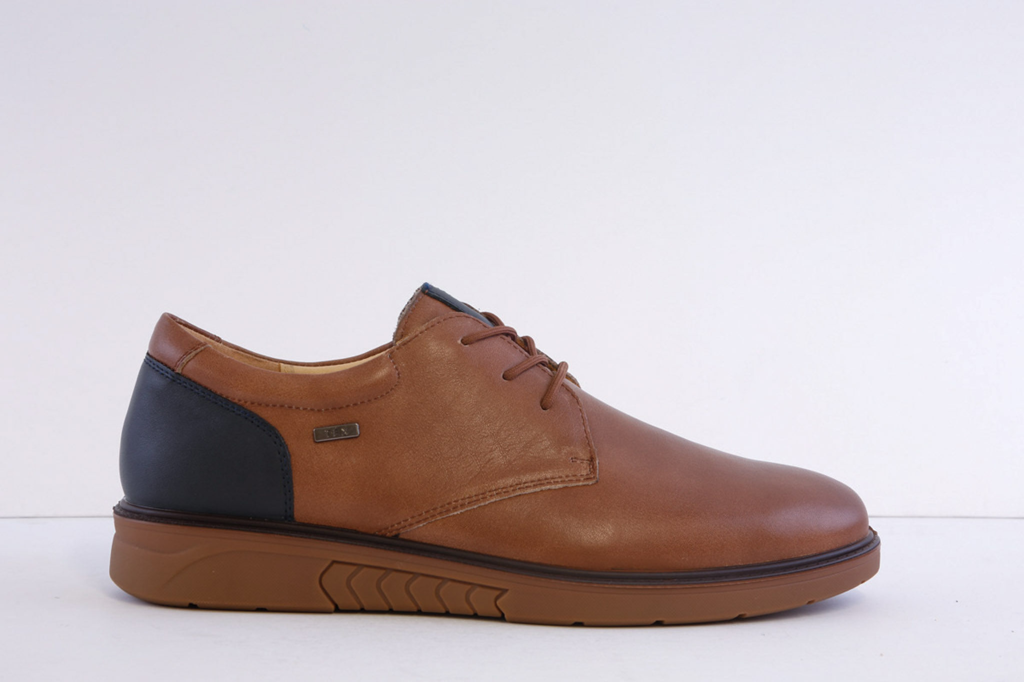 G-Comfort 1824C Tan Leather Smart Casual Laced shoe