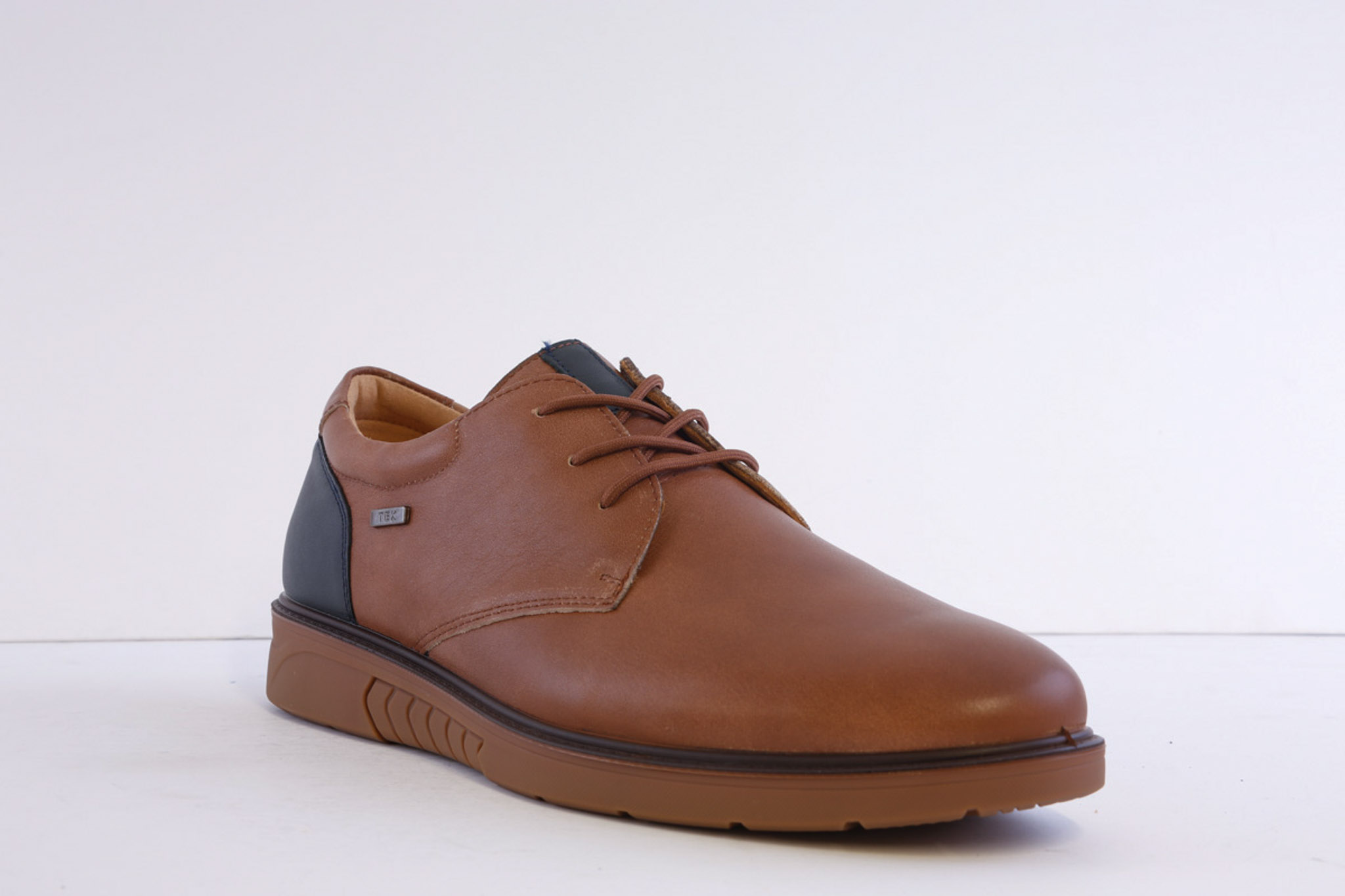 G-Comfort 1824C Tan Leather Smart Casual Laced shoe - Image 6