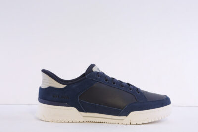 Skechers 254204/Nvw Navy leather mock lace slip in trainer