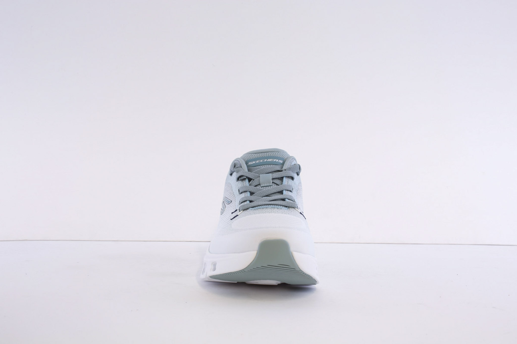 Skechers 233132-Wlb white air cooled mock lace trainer - Image 4