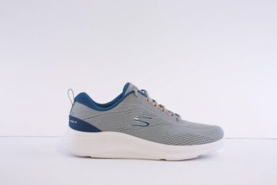 Skechers 233184 - Gy/Bl Grey Air cooled Laced Trainer