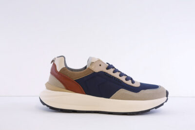 Tommy Bowe Thirteen-Marino Navy and grey casual Laced trainer