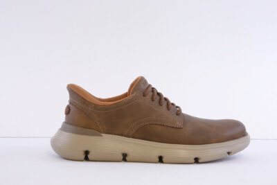 Skechers 205353 - Tpe Brown Mock Lace Slip In Trainer