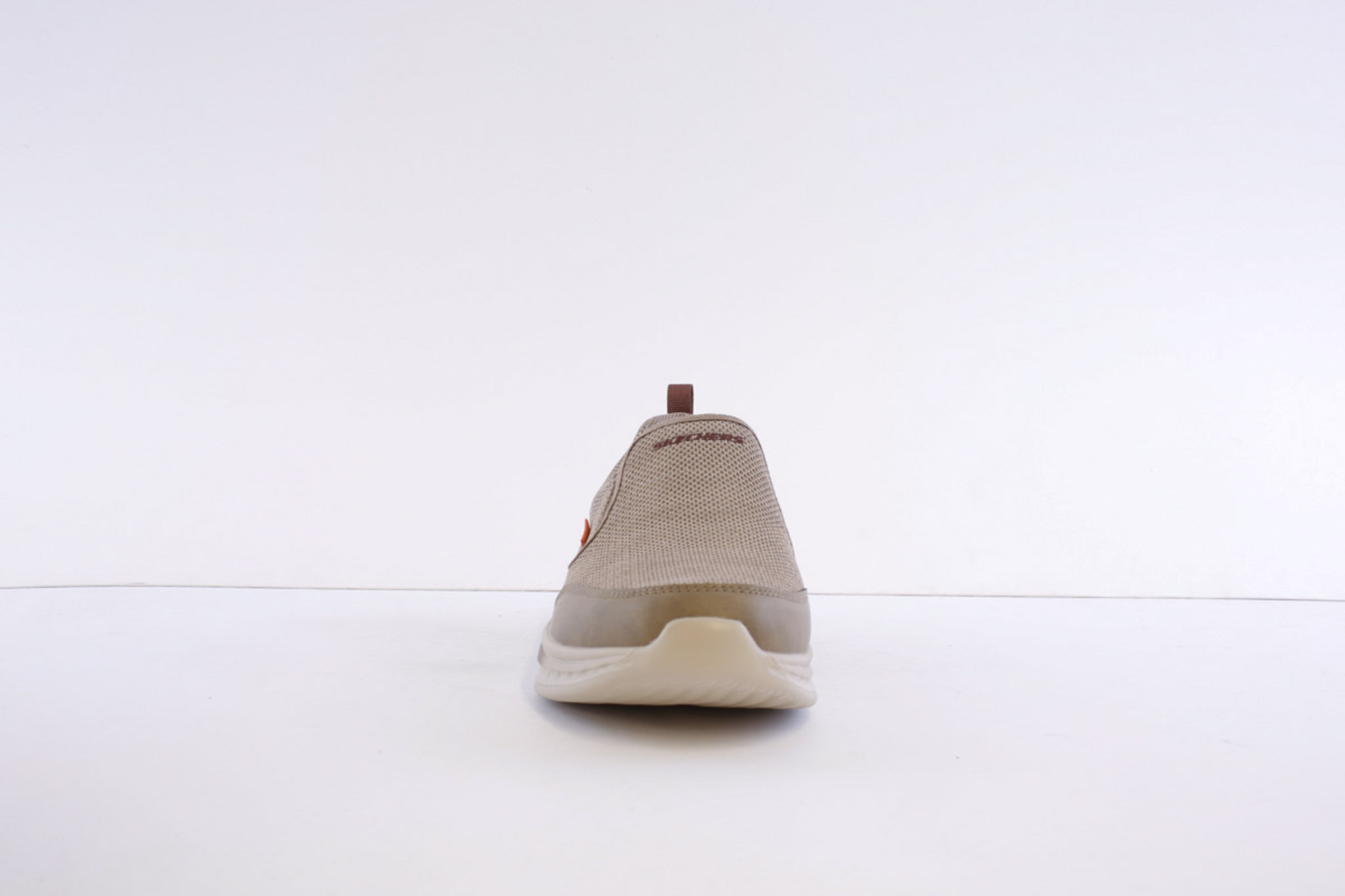 Skechers 210808-Khk Khaki mesh lace less slip on Trainer - Image 4