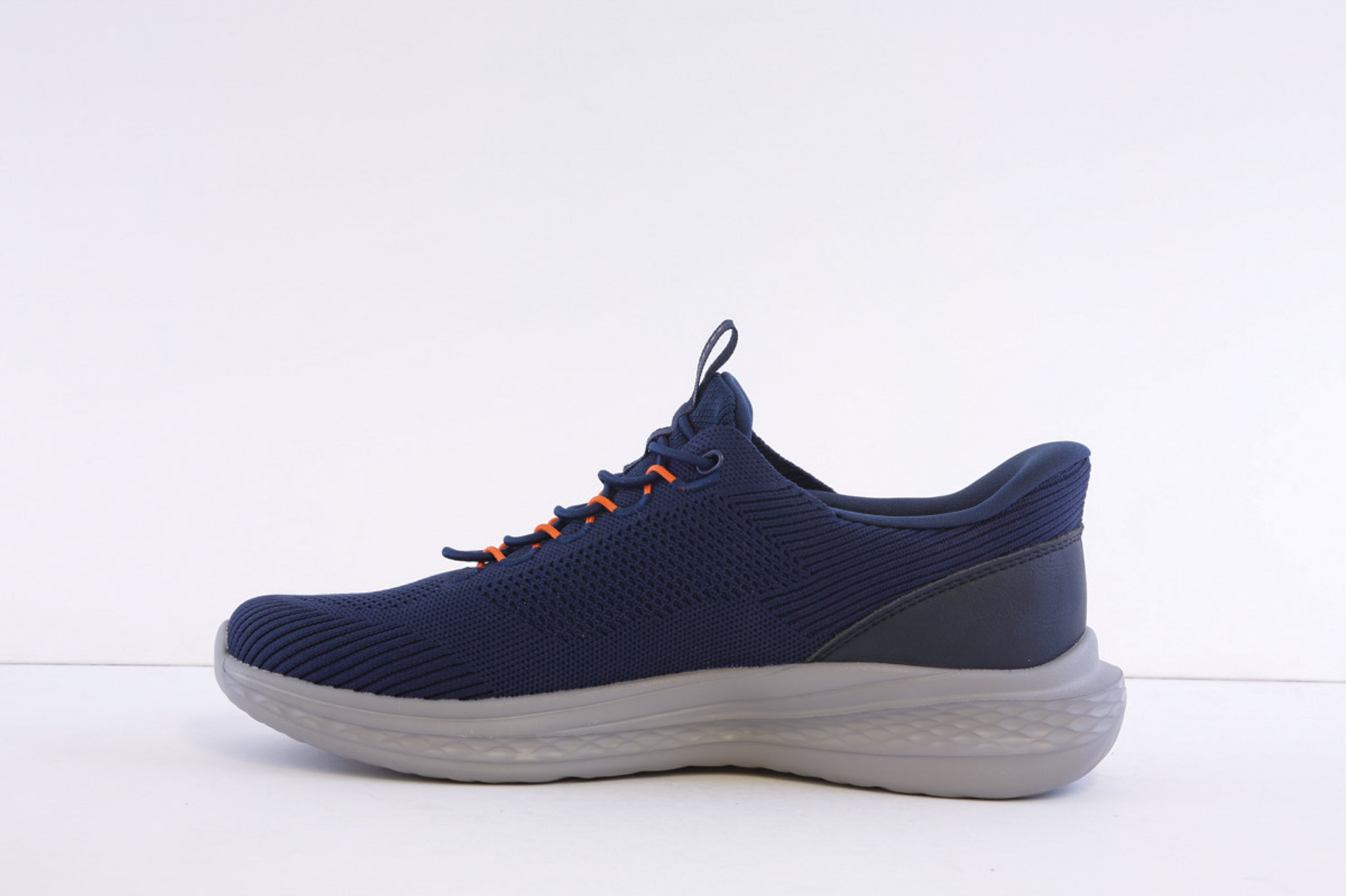 Skechers 211376-Nvy Navy Bungee Laced slip in Trainer - Image 3