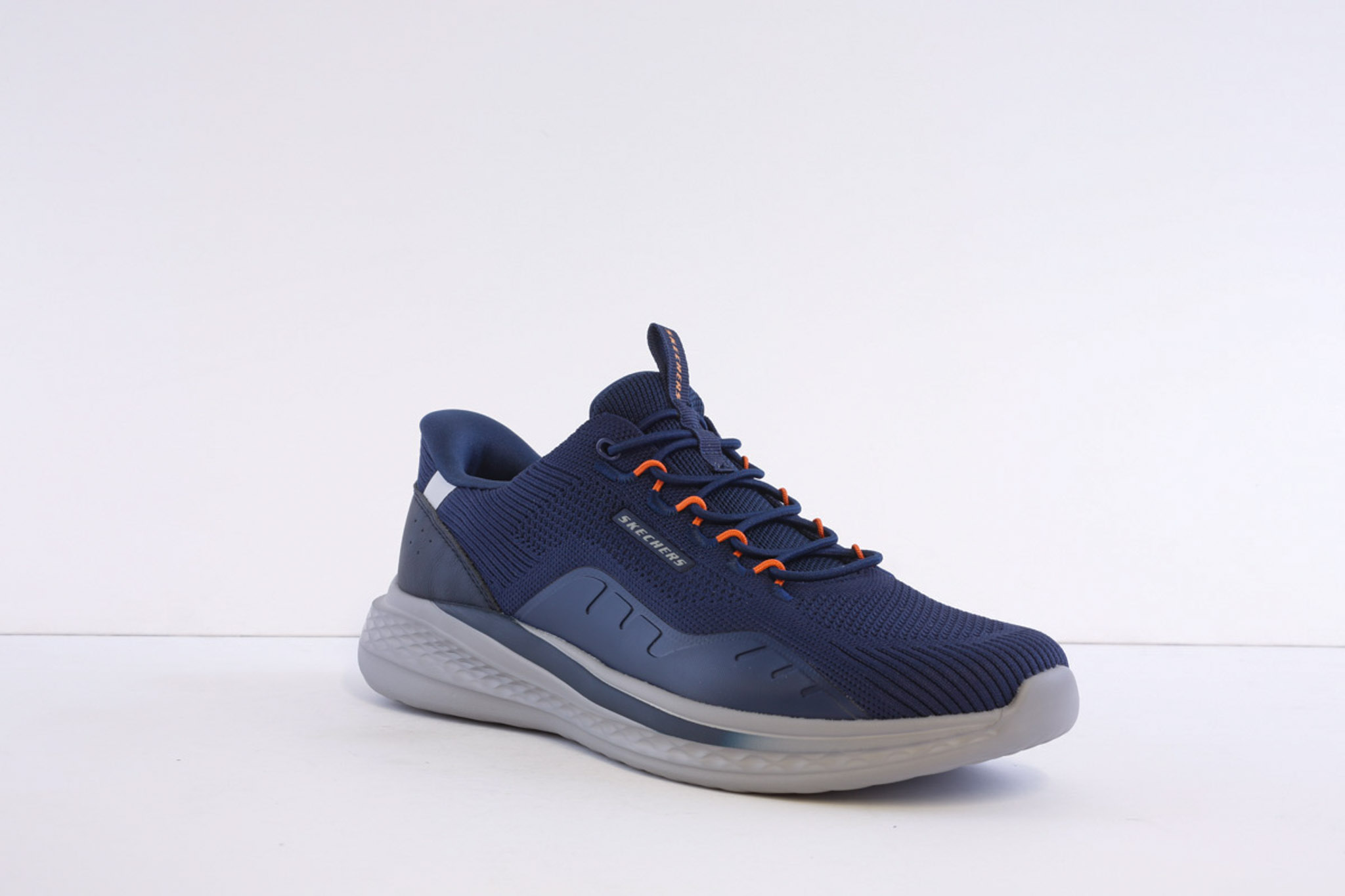 Skechers 211376-Nvy Navy Bungee Laced slip in Trainer - Image 6