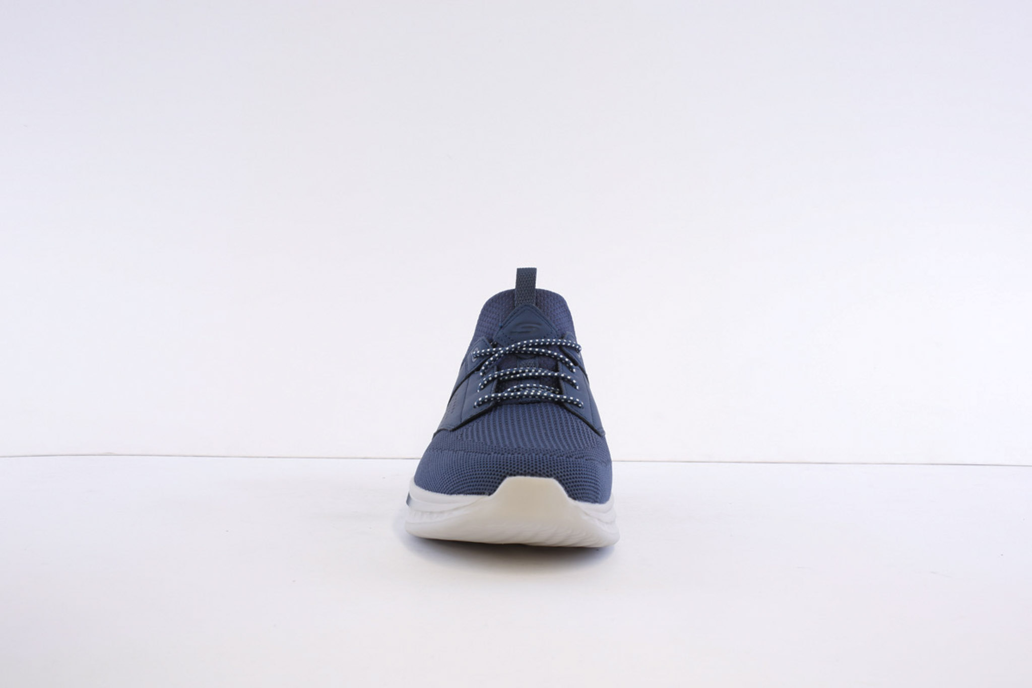 Skechers 210889-Nvy Navy Mesh Bungee Laced slip in Trainer - Image 4