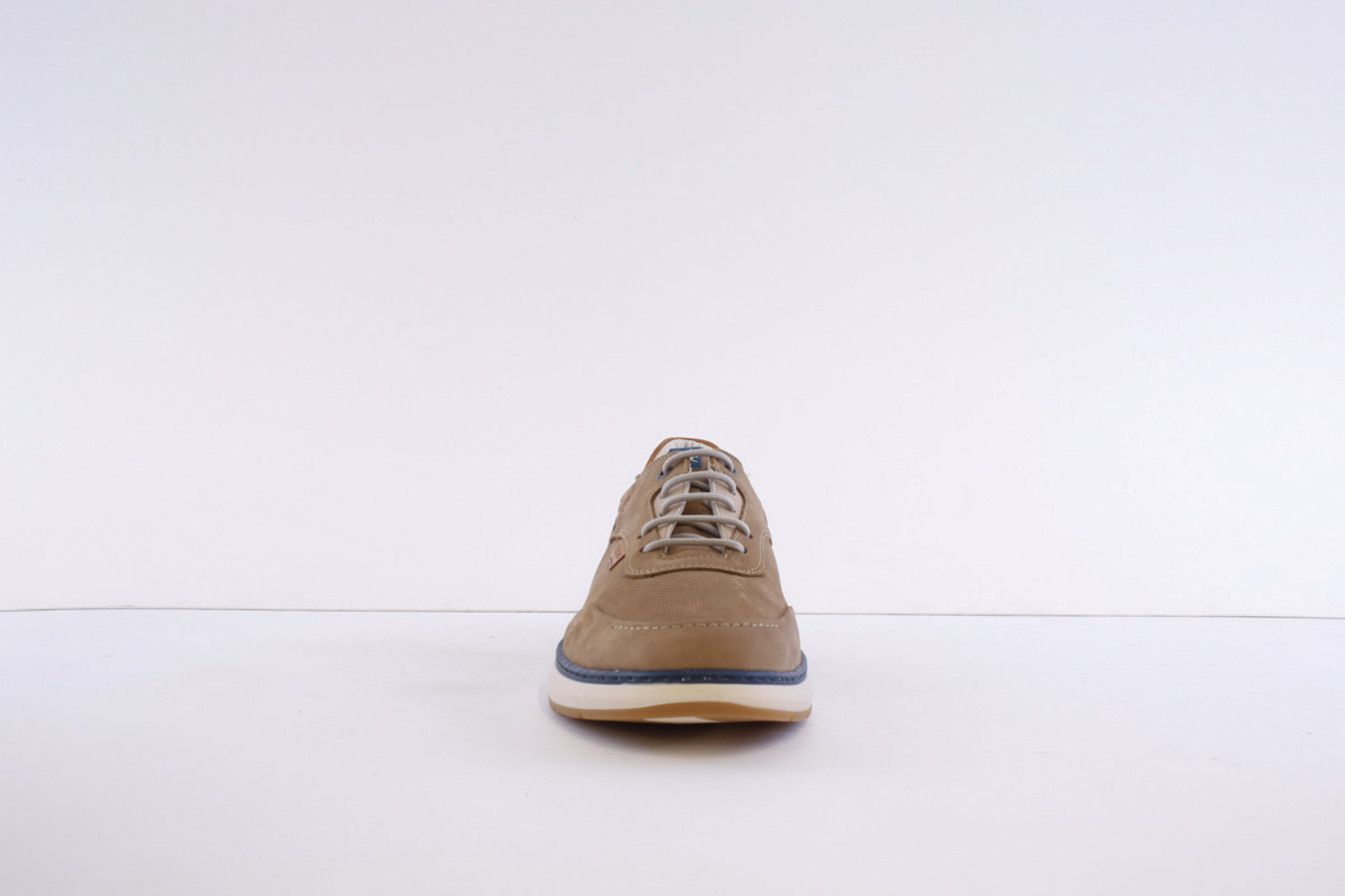 Fluchos F2210 Beige Nubuck Laced Smart Casual Shoe - Image 4