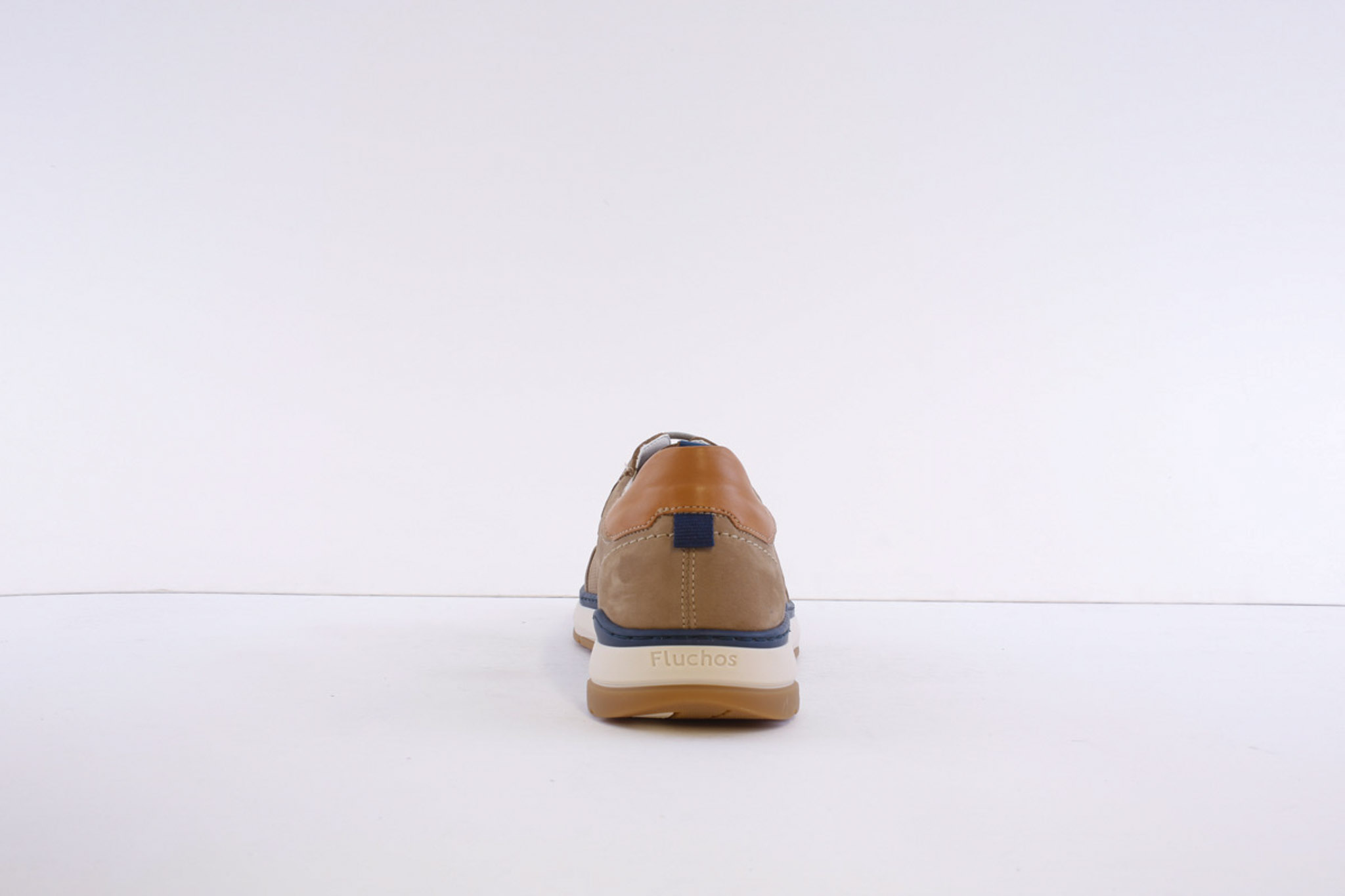 Fluchos F2210 Beige Nubuck Laced Smart Casual Shoe - Image 5